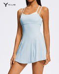 YCLAB Women's Premium Tennis Dress | Breathable Nylon Activewear