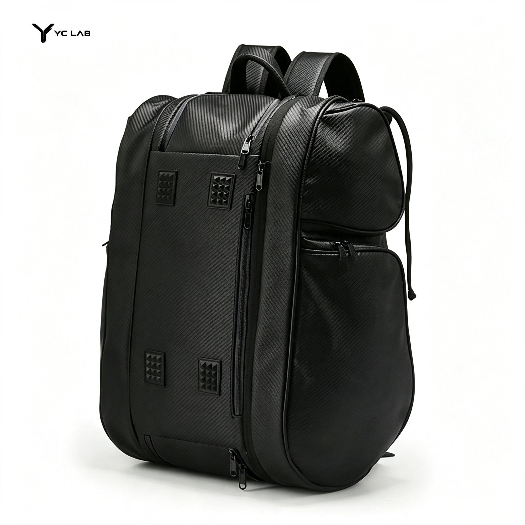YC LAB Carbon Fiber Sports Equipment Backpack | Multi-Compartment Pickleball & Padel Gear Bag | Custom Logo Available