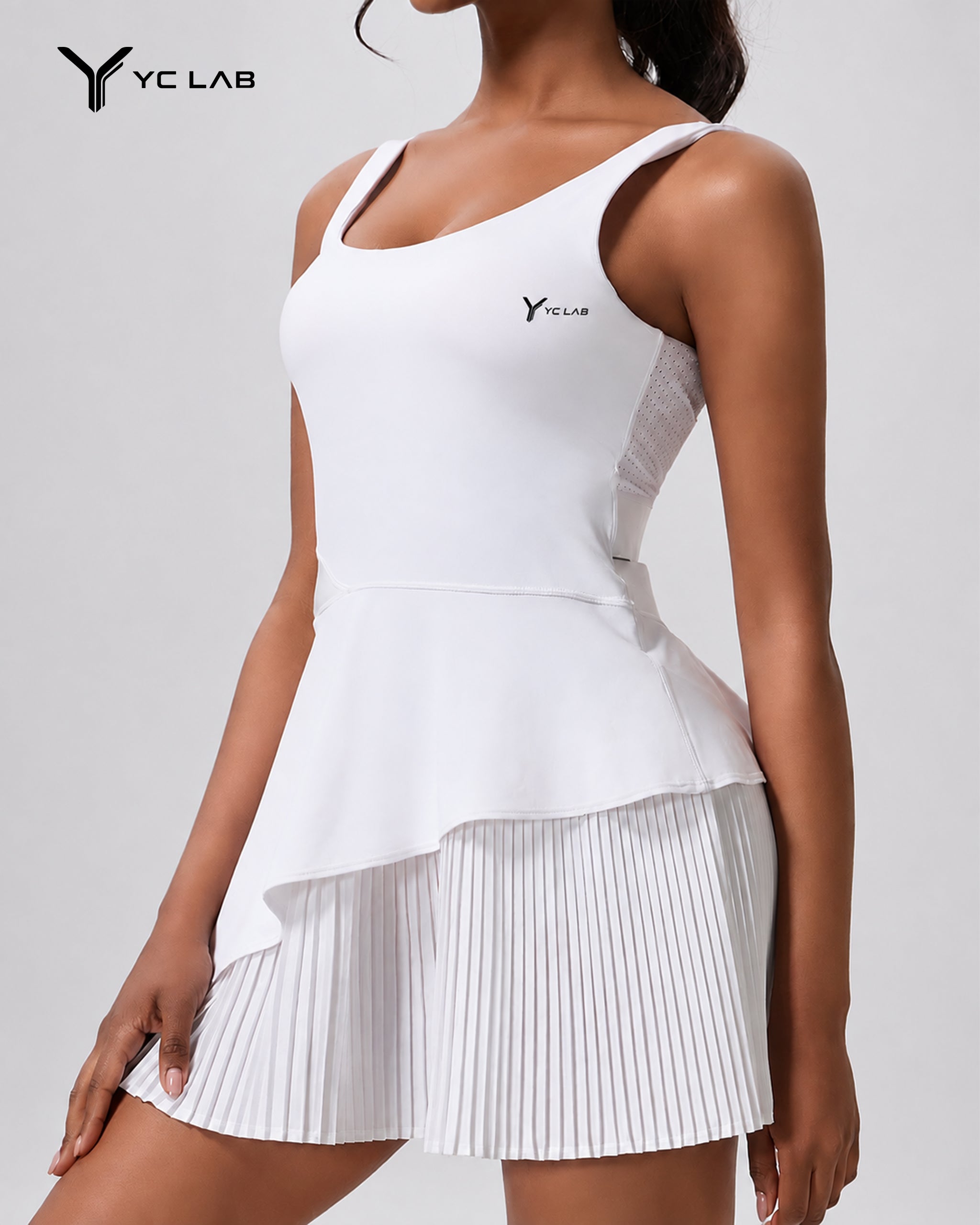YCLAB Women's Performance Court Polo Set Lightweight Pickleball & Tennis Apparel for Performance and Everyday Play