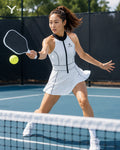 YCLAB Women's Racerback Pickleball Dress | Lightweight Athletic Court Dress
