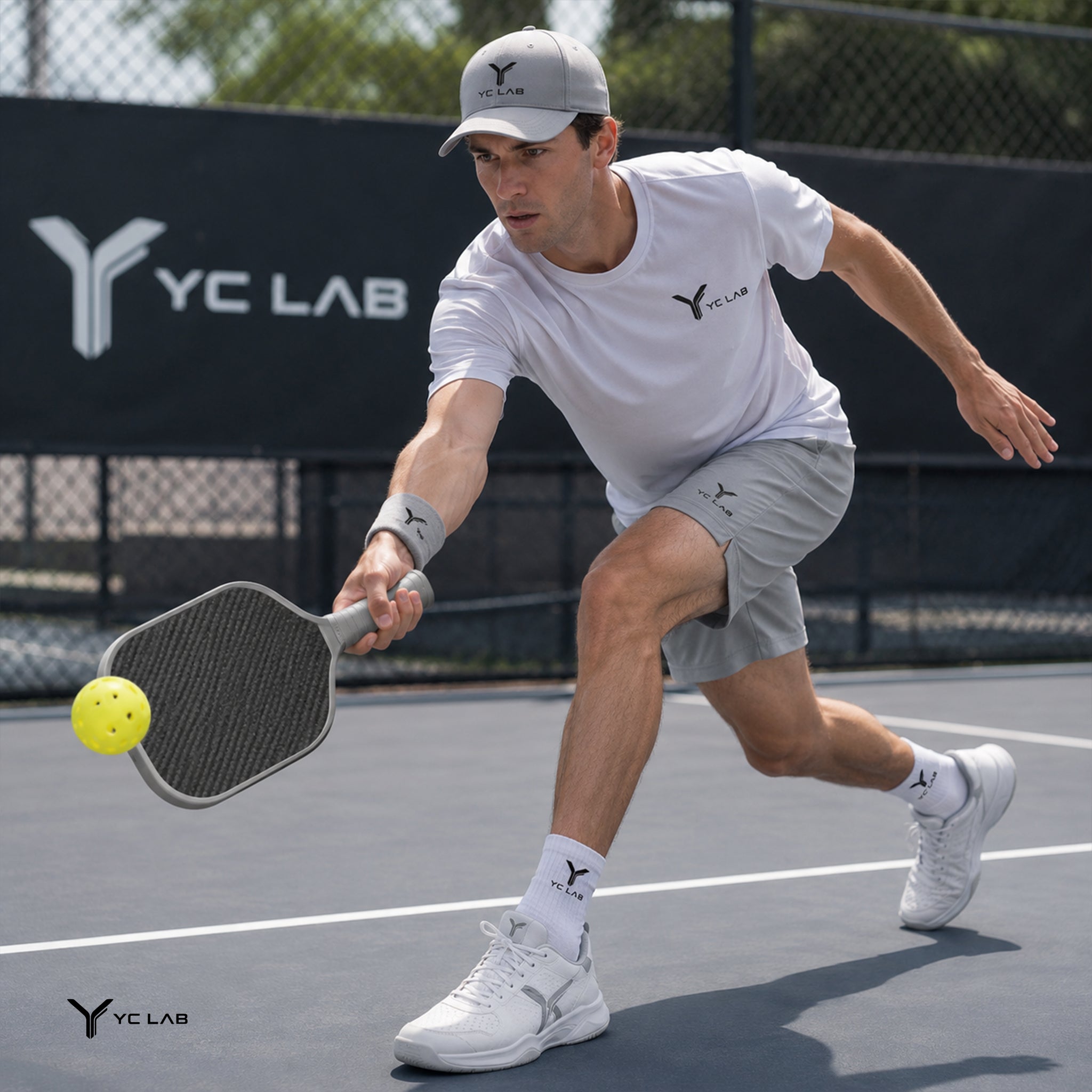 YC03 Widebody Shape Thermoformed Pickleball Paddle | PP Honeycomb Core | Toray® T700 Carbon Fiber | Private Label & Custom Development